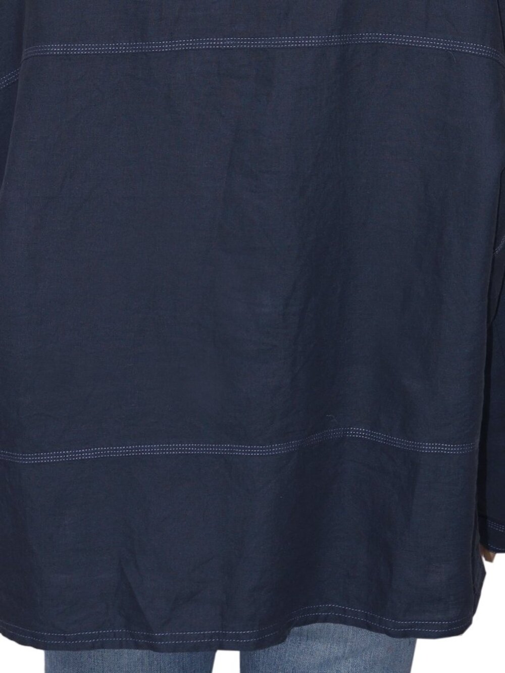 Free People We The Free Jude Linen Shirt Oversized Collared Neck Top XS - Picture 7 of 8